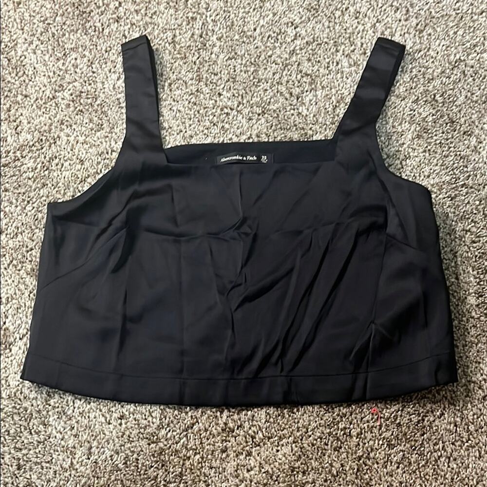 Abercrombie & Fitch Black Crop Top